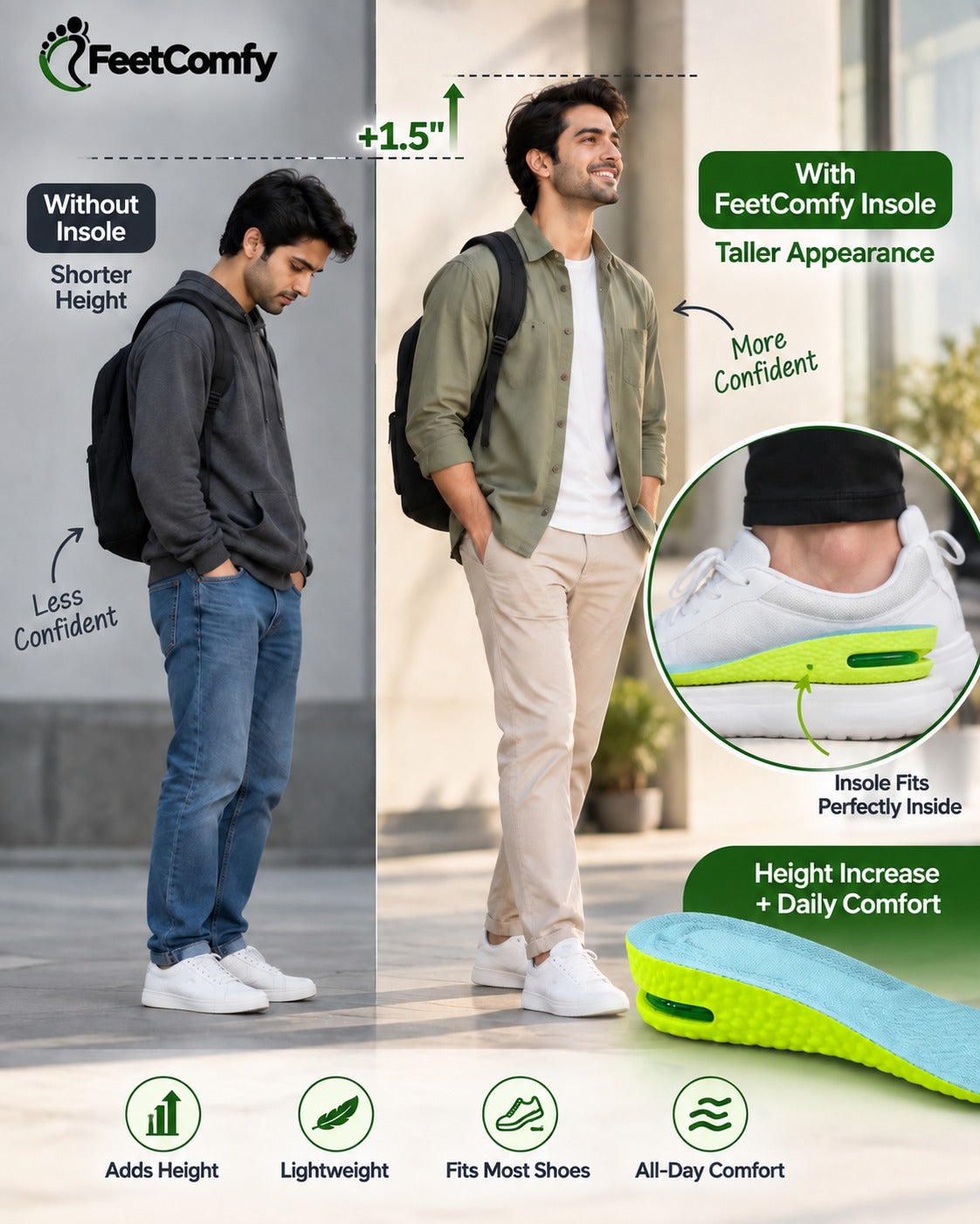 FeetComfy CushionTall Insole