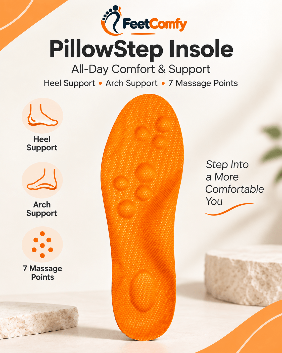 FeetComfy PillowStep Insole