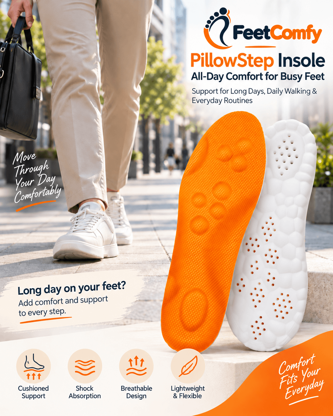 FeetComfy PillowStep Insole