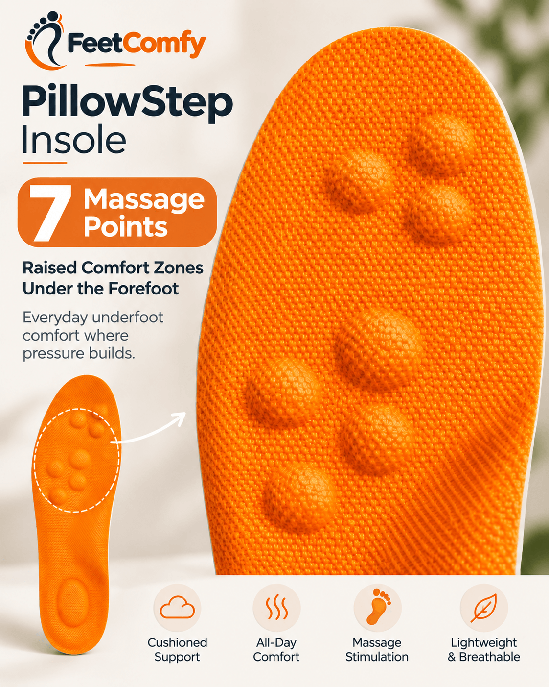 FeetComfy PillowStep Insole