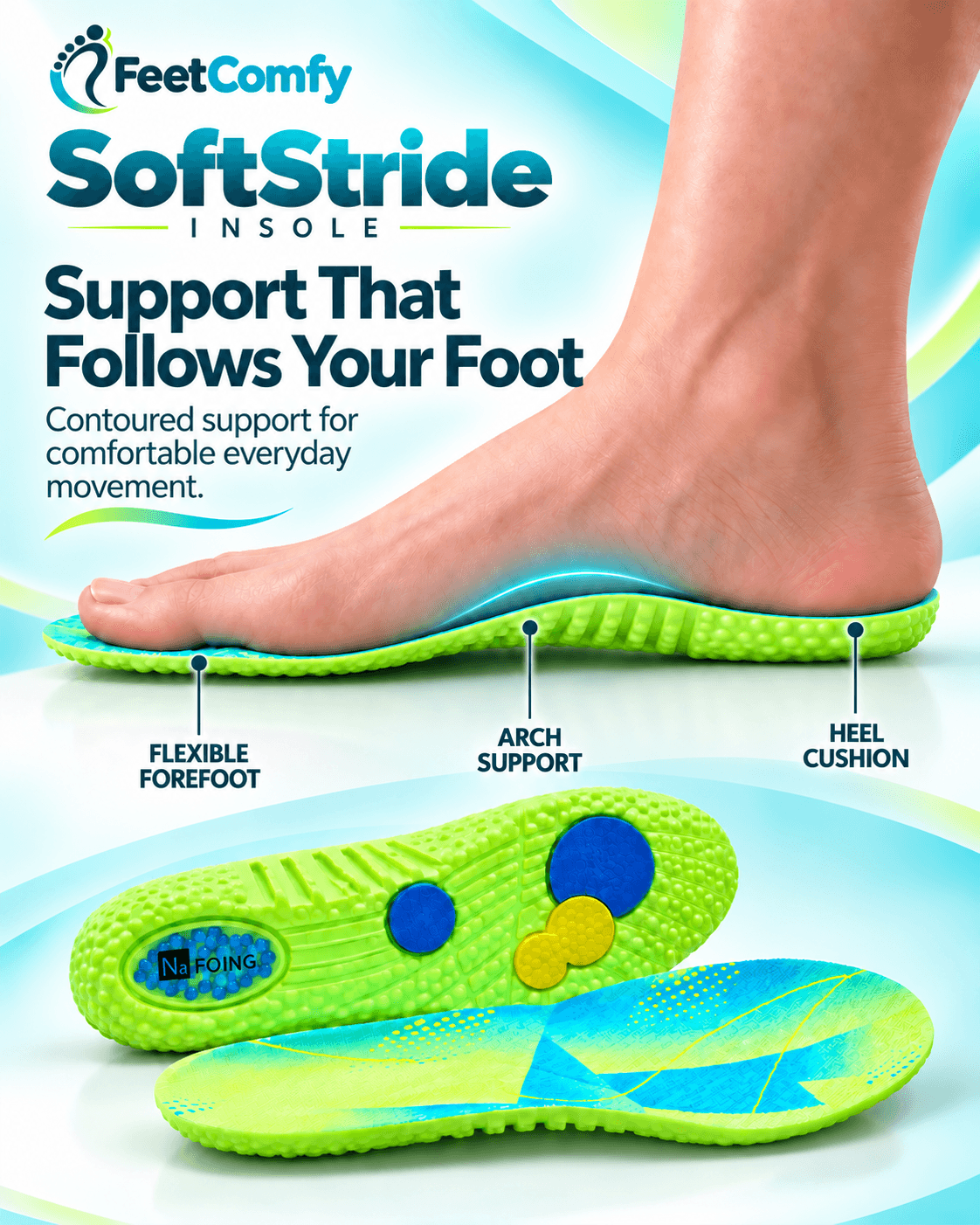 FeetComfy SoftStride Insole