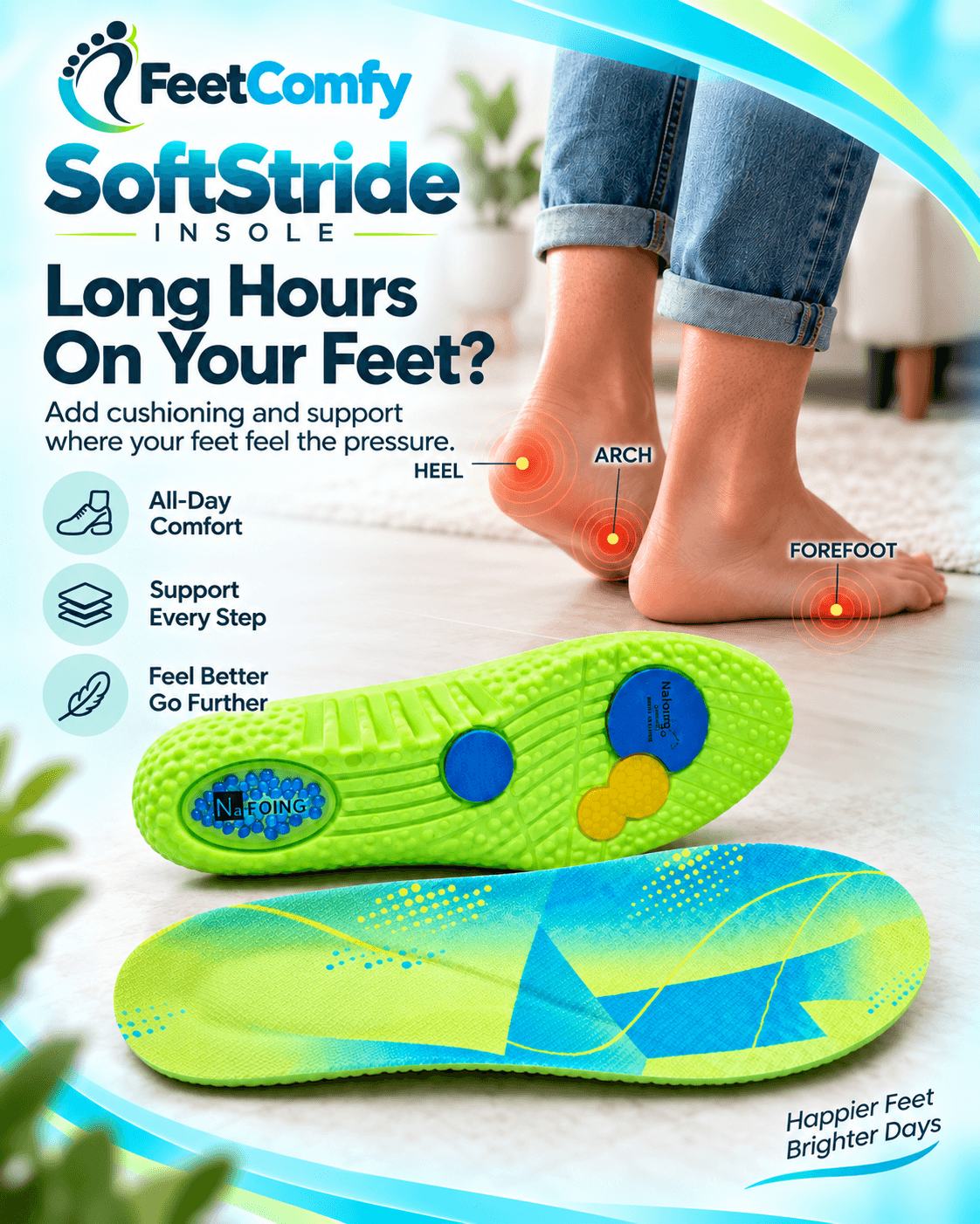 FeetComfy SoftStride Insole