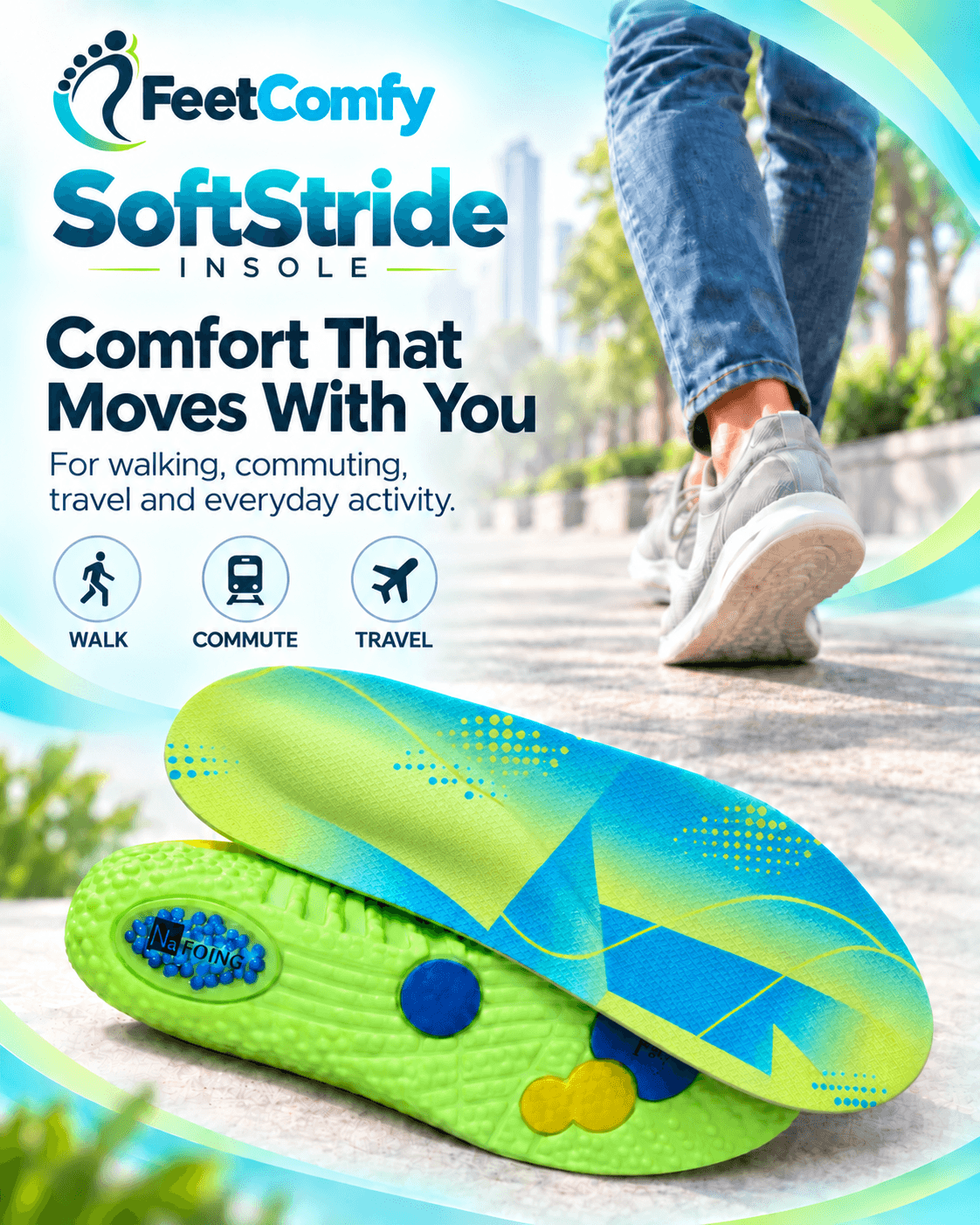FeetComfy SoftStride Insole