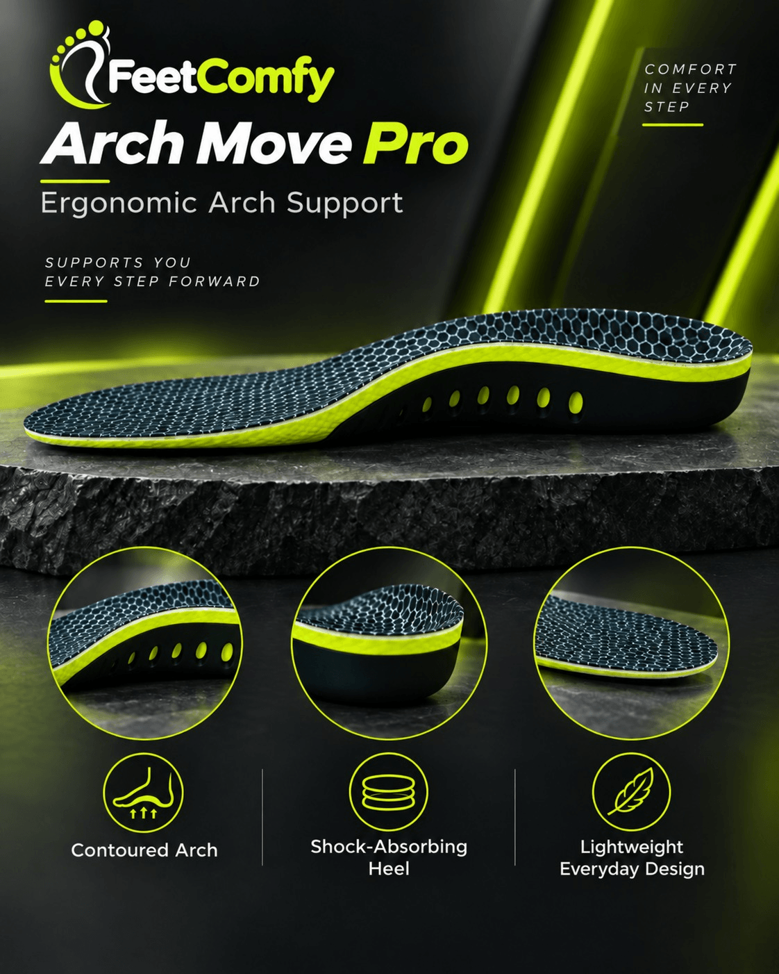 FeetComfy ArchMove Pro Insole
